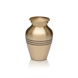 Urna Jarro Clássico modelo dourado R$ 210,00