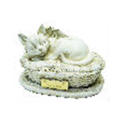 Urna Cesto Felino Branco R$ 160,00